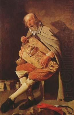 Hurdy-Gurdy Player (mk08), Georges de La Tour